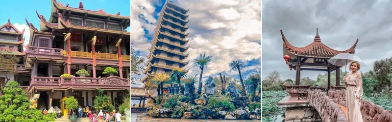 Kiến trúc đặc sắc, mang âm hưởng Phật Giáo Á Đông