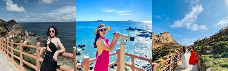 Check in khu du lịch Eo Gió